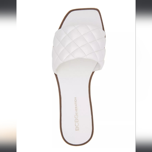 BCBGeneration Laila Flat Sandal White 8 - Picture 4 of 9
